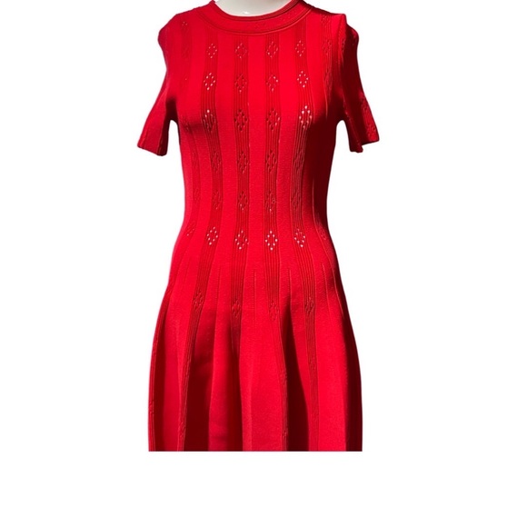 SANDRO RED DRESS SZ 6 - Picture 5 of 6